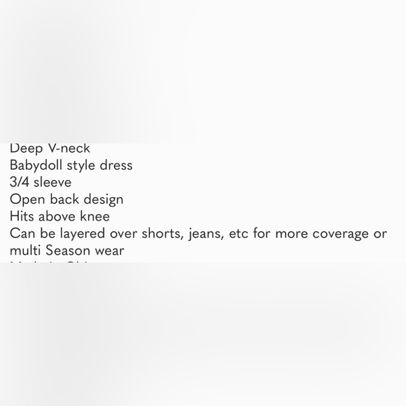 Bohemian Babydoll Mini Dress ~ Bright & Beautiful - Picture 7 of 7